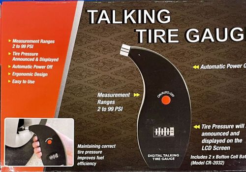 Digital talking tire pressure gauge - brand new in box!
