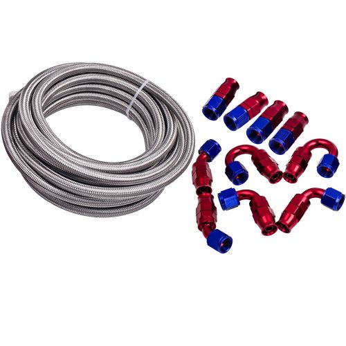 AN8 Stainless steel PTFE Fuel Hose x 20feet/6M -73 C to + 260 C 1000 PSI, US $68.90, image 11