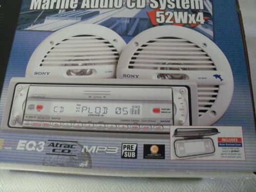 NEW OPEN BOX Sony CDXR-30MPKGMarine UV Weather Resistant 2 SONY SPEAKERS CD/M, US $175.00, image 3