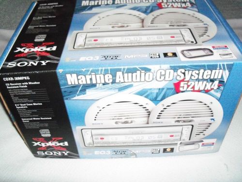 NEW OPEN BOX Sony CDXR-30MPKGMarine UV Weather Resistant 2 SONY SPEAKERS CD/M, US $175.00, image 5