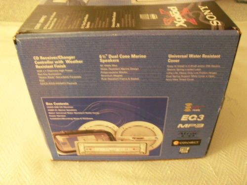 NEW OPEN BOX Sony CDXR-30MPKGMarine UV Weather Resistant 2 SONY SPEAKERS CD/M, US $175.00, image 7