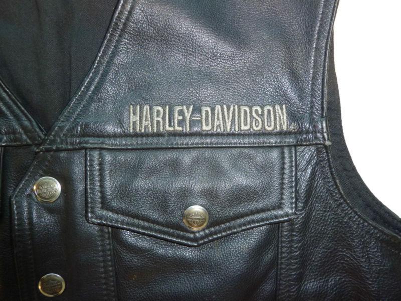 Sell HARLEY DAVIDSON MENS THICK LEATHER VEST PISTON ll in Westminster ...