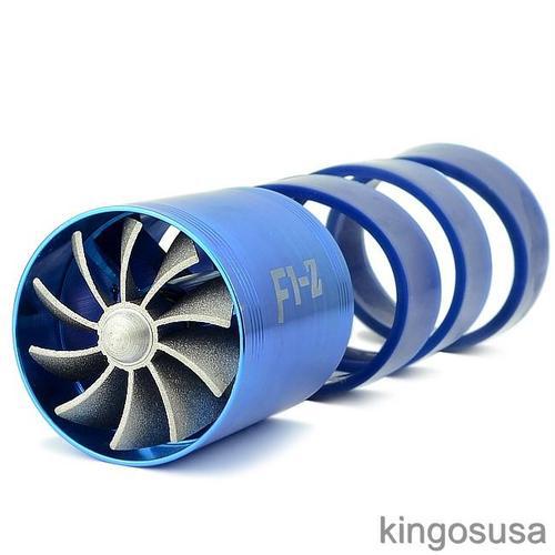 F1-z universal turbo air intake saver fan dual tubbonat for toyota honda bmw sti