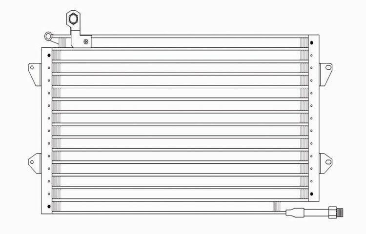 Replacement condenser 93-99 volkswagen golf gti jetta 95-02 cabrio 1hm820413b