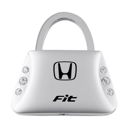 Honda fit jeweled purse keychain / key fob engraved in usa genuine