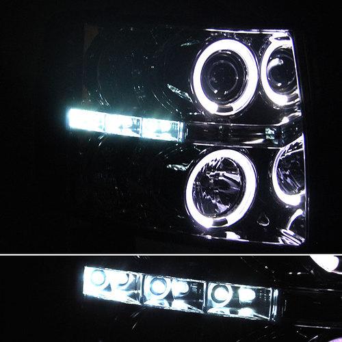 8K Slim Ballast Xenon Hid+07-13 Chevy Silverado Smoked Halo Projector Headlights, US $185.99, image 3