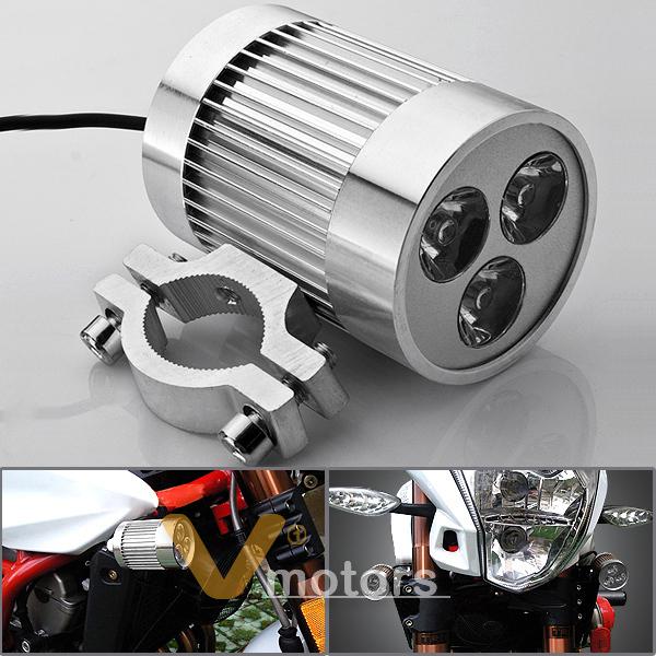 Sell 1x Chrome Billet LED 41mm Clamp Cruiser Bike Spot Fog Lamp Running