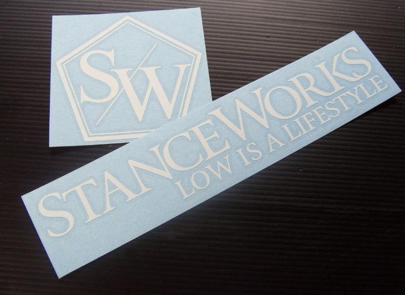 2 stanceworks low stickers decals illest  dope bmw jdm canibeat e30 white*usdm