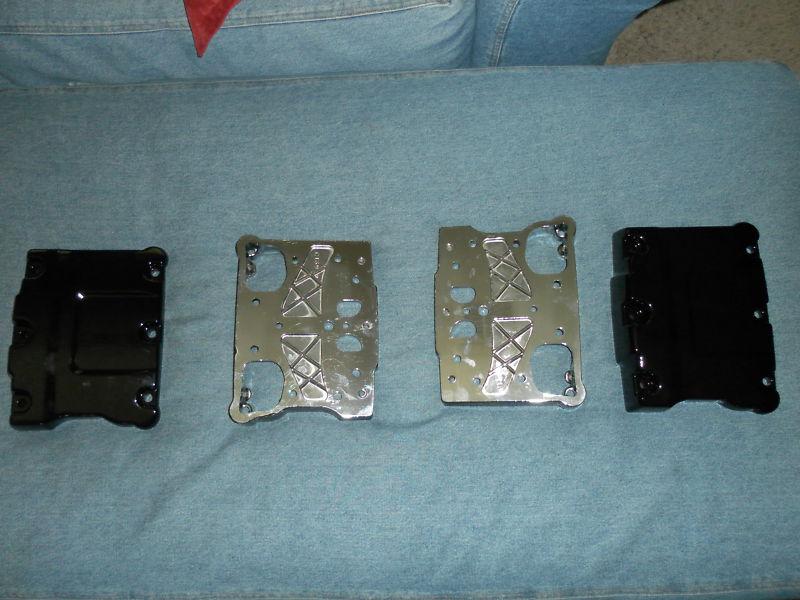 Harley Davidson Gloss Black Dyna Softail Touring Rocker Box Covers Engine Head, US $69.00, image 5