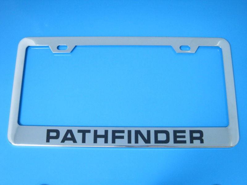 Chrome license plate frame - nissan pathfinder