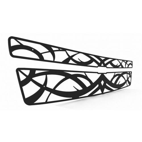 Chevy Tahoe 07-13 Except Hybrid Tribal Black Powdercoat Truck Grill Add-On, US $104.95, image 2