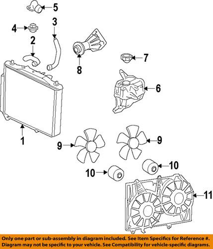 Gm oem 92191938 engine cooling fan/engine cooling fan blade