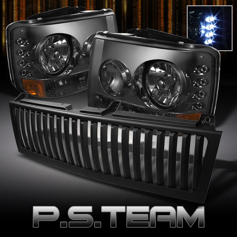 Sell 99+ SILVERADO SUBURBAN TAHOE SMOKED LED HEADLIGHTS W/SIGNAL