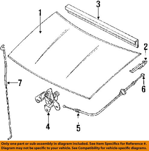 Geo gm oem 94466557 hood-latch