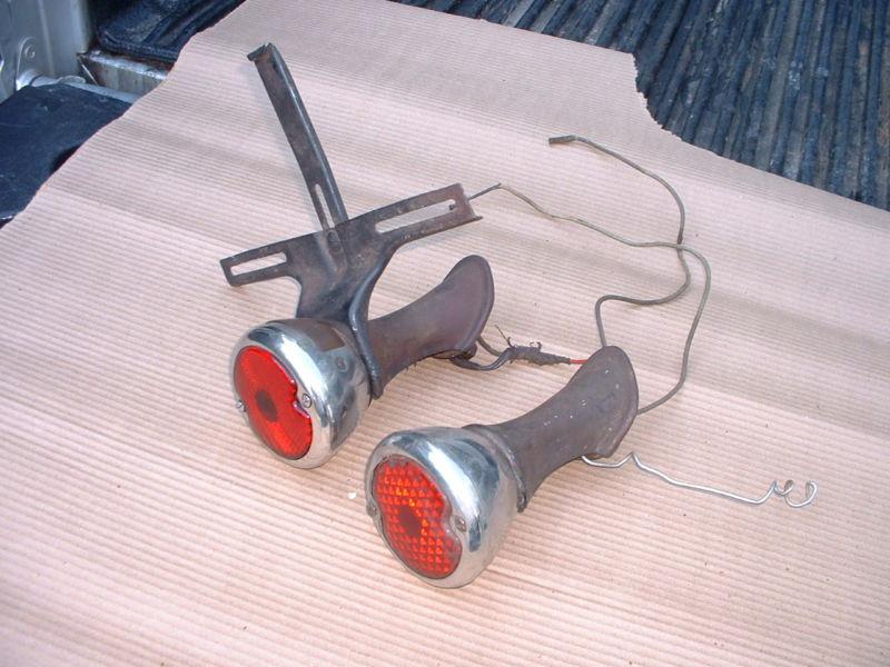 VERY NICE ORIGINAL FLATHEAD 1934 FORD TAILLIGHTS SCTA, US $50.00, image 2