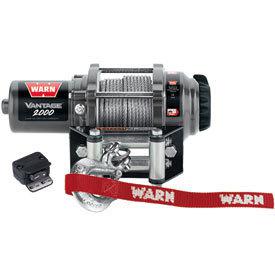 Warn v2000 vantage winch with wire rope 2000 lbs