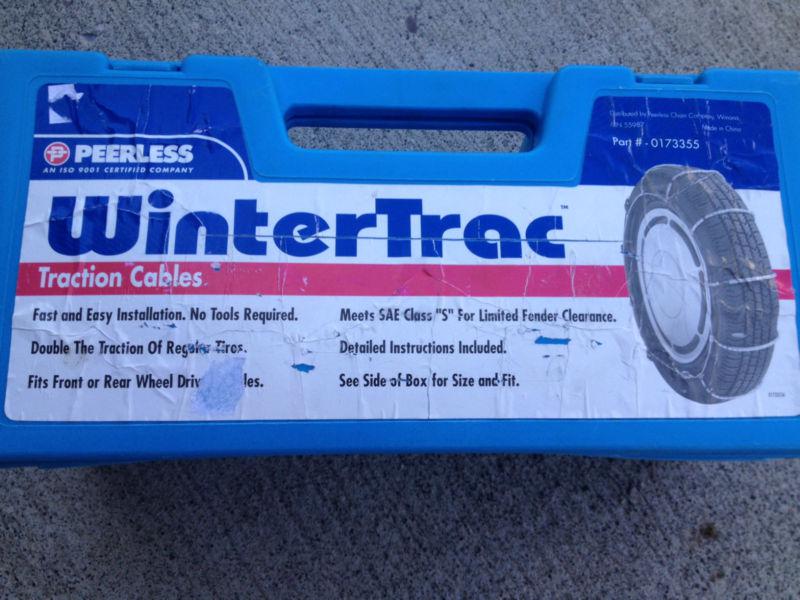 Peerless wintertractraction cable chains 0173355 13" 14" 15" 16" 17" p185 p195 