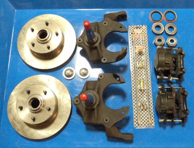 1967-1969 chevy camaro firebird f body 2" drop disc brake conversion kit bonus
