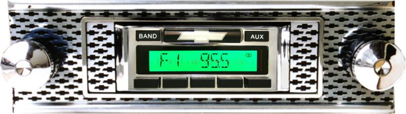 Usa-230 stereo radio for a 55 bel air nomad chevy custom autosound warranty aux