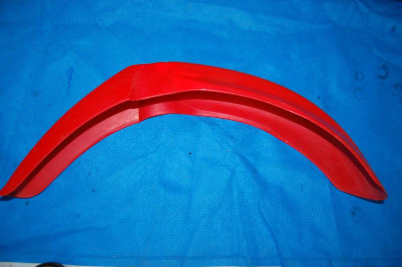 2000-01 2001cr125 cr 125 250 front fender mud flap cover protector plastic red