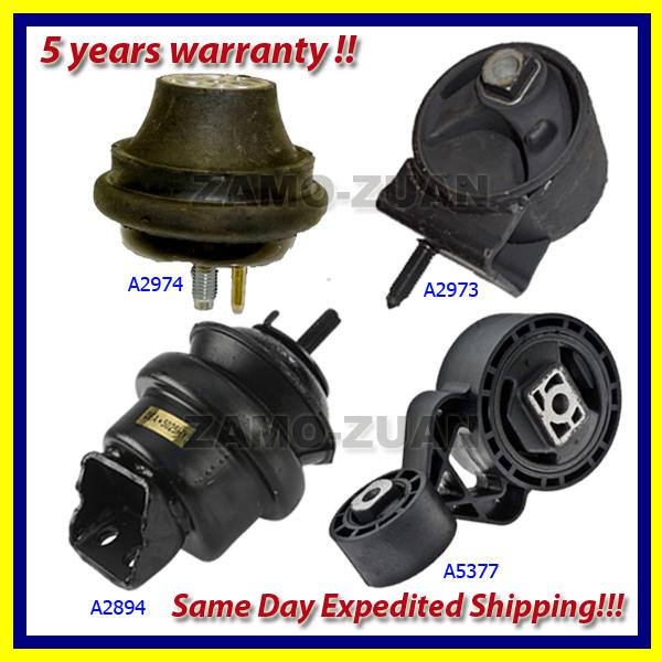 2004-2007 ford taurus 3.0l ohv(vin u or 2) engine motor & trans. mount set 4pcs