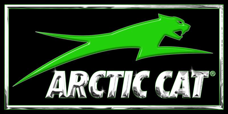 New arctic cat banner sno pro crossfire snowmobile - arctic cat green chrome