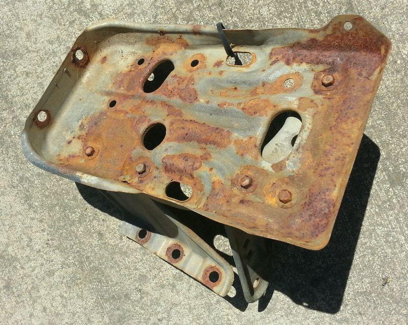 1986-1993 mazda b2000/b2200/b2600 pickup truck oem battery tray assembly