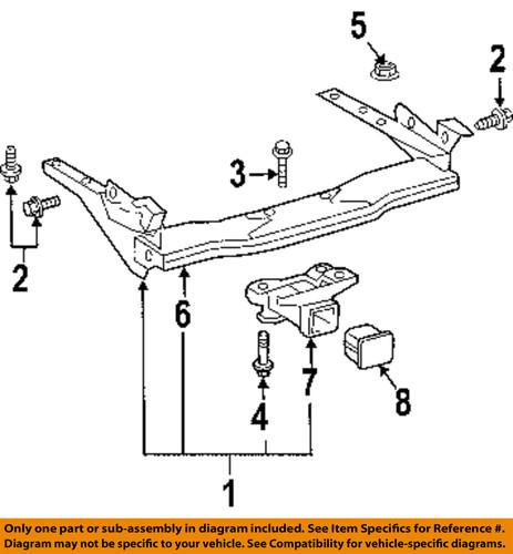 Toyota oem 520430c021 trailer hitch-reinforcement