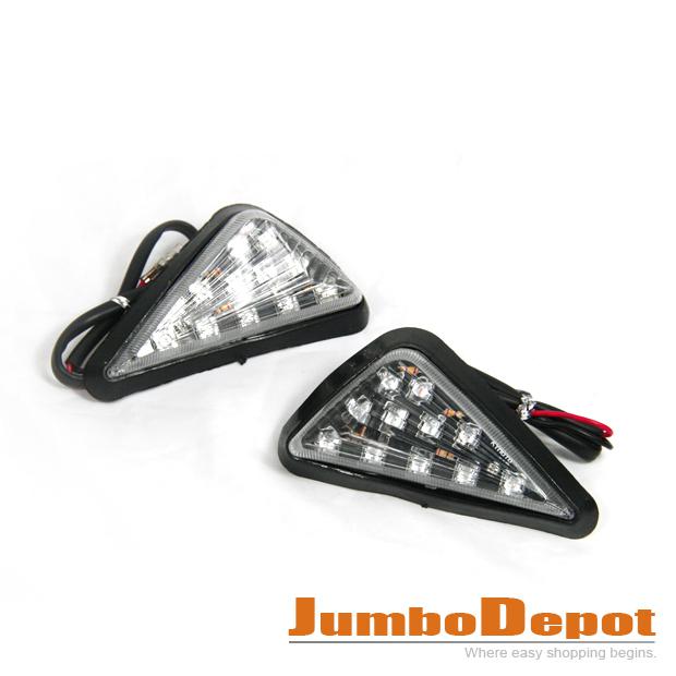 Motorcycle cool led turn signal flush mount light universal for yamaha 2010 2011