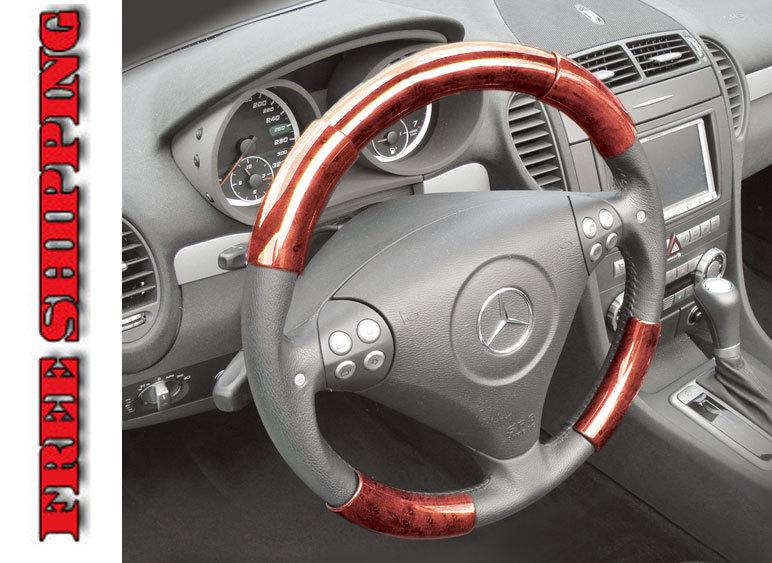 Ford explorer 97-01 red wood pattern steering wheel cover parts tur204