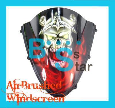 Suzuki gsxr gsxr1000 k5 2005-2006 double bubble racing airbrushed windscreen 7