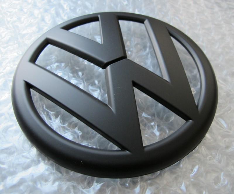 Matte flat black rear badge trim for vw golf 6 mkvi new polo 2008 09 10 11 12