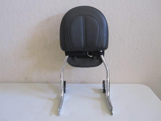 HARLEY SOFTAIL DELUXE SPRINGER CHROME PASSENGER BACKREST W/POUCH '00-'07, US $215.00, image 6