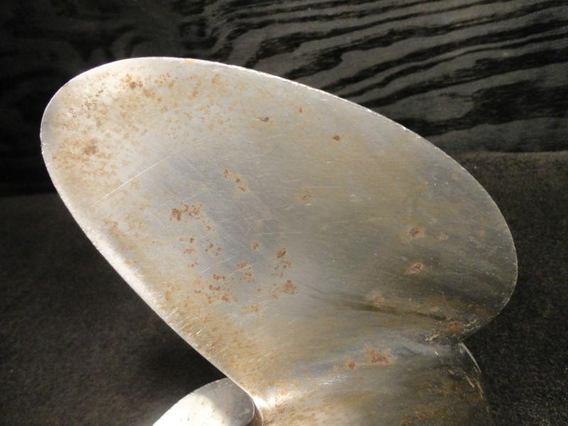 USED OMC 14 3/4 x 19p COBRA SX 19 SALINE STAINLESS STEEL PROPELLER BOAT PROP, US $99.50, image 4