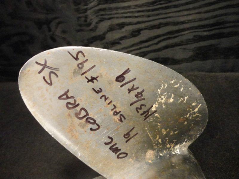 USED OMC 14 3/4 x 19p COBRA SX 19 SALINE STAINLESS STEEL PROPELLER BOAT PROP, US $99.50, image 5