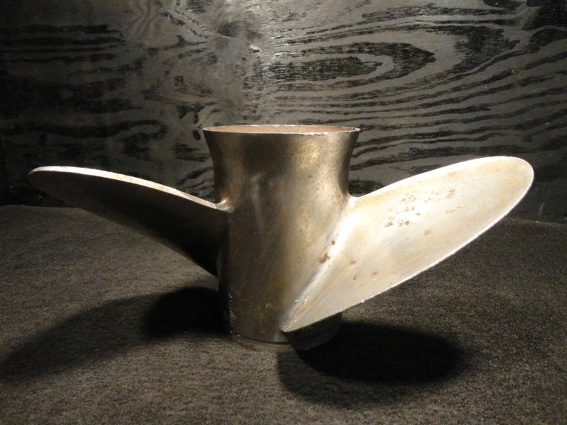 USED OMC 14 3/4 x 19p COBRA SX 19 SALINE STAINLESS STEEL PROPELLER BOAT PROP, US $99.50, image 6