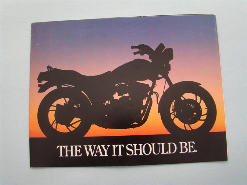 Original 1980's yamaha complete line motorcycle dealer sales brochure