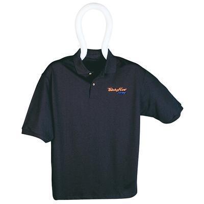 Polo shirt cotton mesh short sleeve trick flow® racing logo black men's 3x-lg