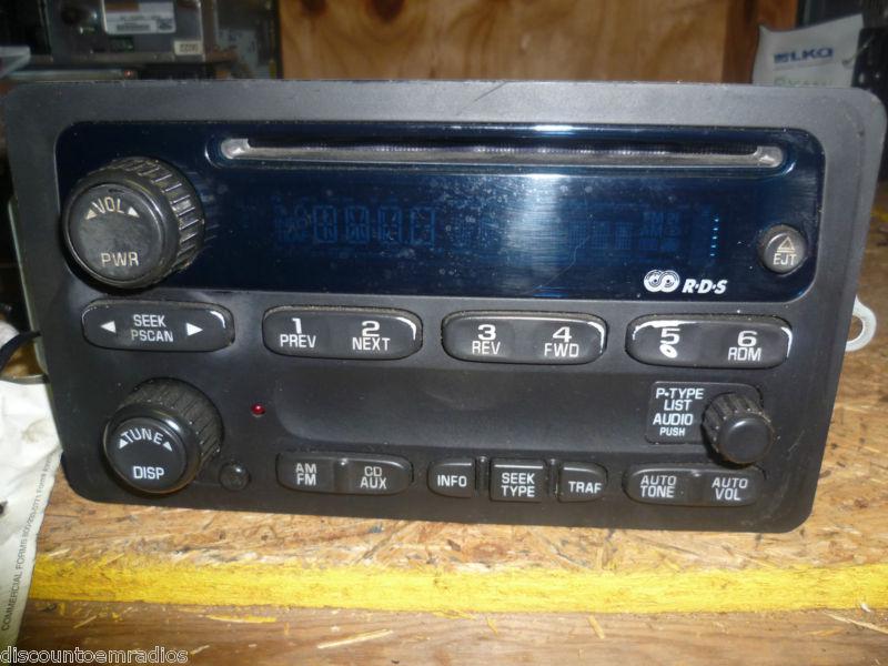 00-05 chevrolet impala malibu am fm radio cd 09394149 *