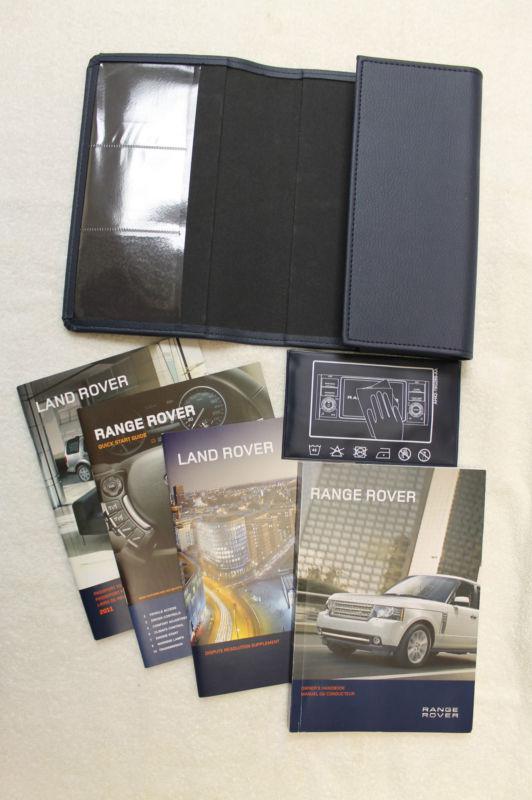 2011 land rover range rover owner's manual w/ case