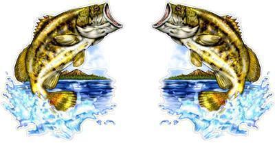 Large mouth bass stickers