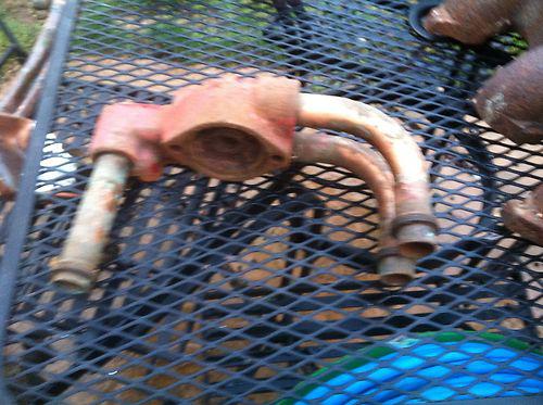 Thermostat housing with copper tubes - volvo penta aq 165-170 b-30