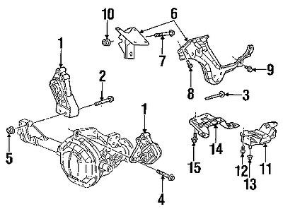 Dodge 6100056 genuine oem factory original mount bracket nut