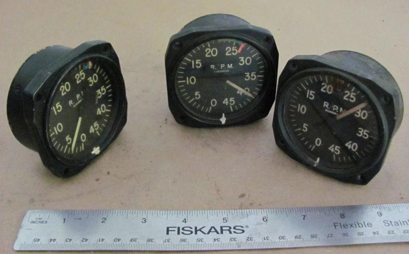 Wwii aircraft tachometers -type c-11, 3ea