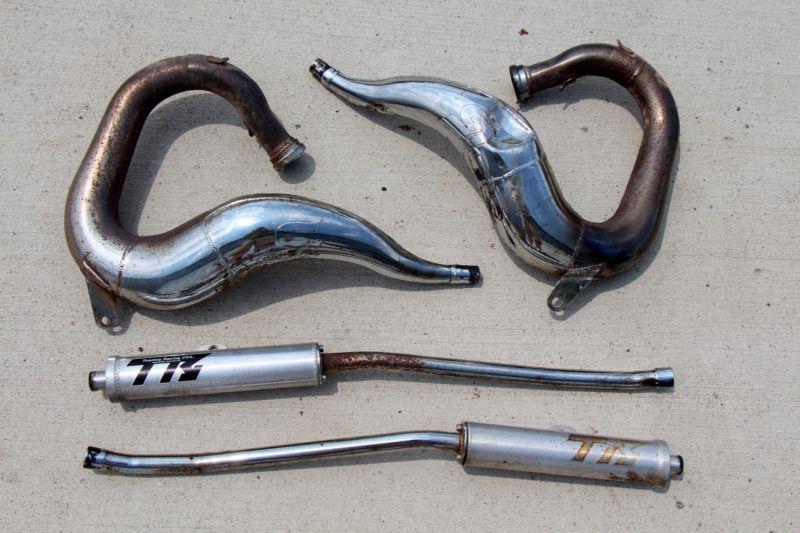 Banshee exhaust toomey t5 chrome aftermarket pipes & silencers 1987-2006 u-8