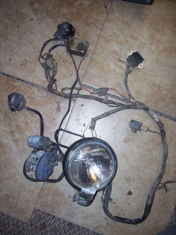 Yamaha dt400 400 dt headlight with electrical harness light kill switch cdi reg