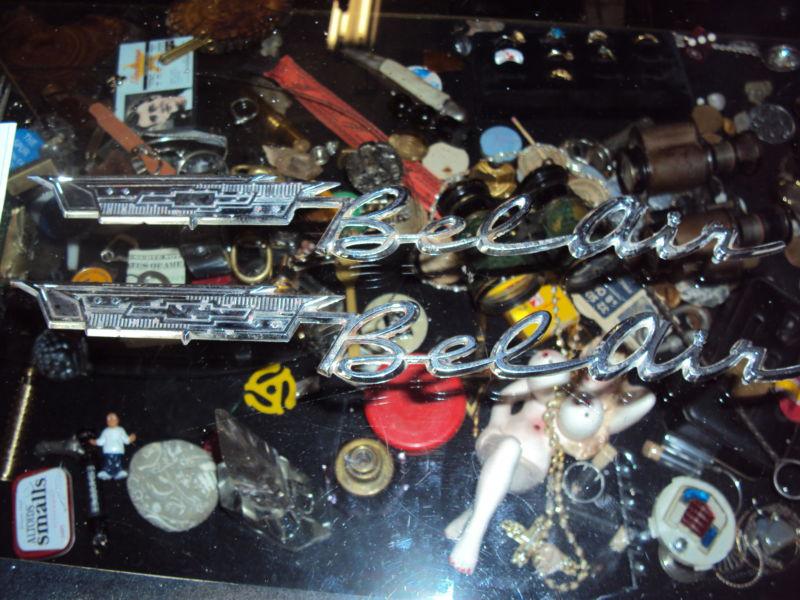  chevrolet chevy "bel air" quarter panel emblems