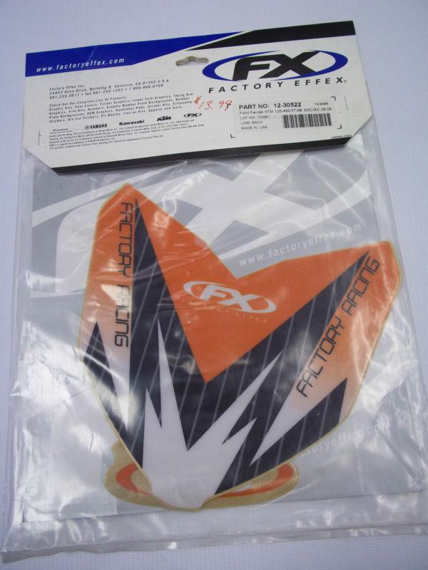 12-30522 ktm front fender krm 125-450 07-09, exc/xc 08-09