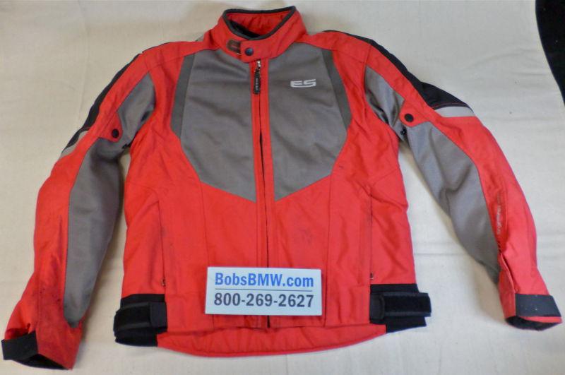 Women's rev'it es "typhoon" motorcycle jacket size 48 - red/gray