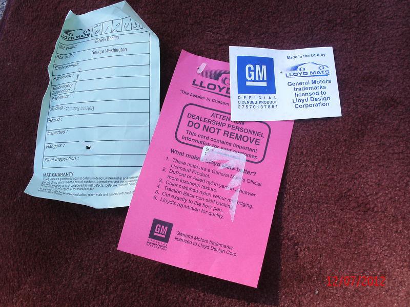 1998-99 C5 Vette Lloyd Convertible Embroidered Dbl Logo Cargo Cpt Indy Pace 50th, US $135.00, image 4